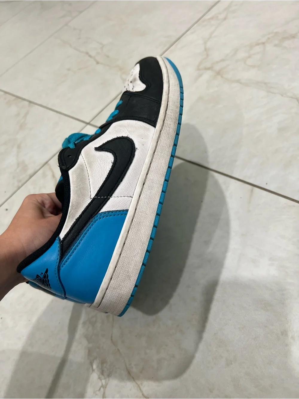 Air Jordan UNC 1 Retro Low OG Sneakers Size 12 US